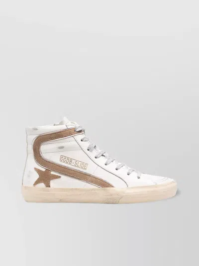 Golden Goose Distressed Leather Low Top Sneakers