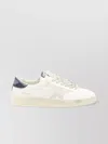 Golden Goose Distressed Leather Sneakers Featuring Suede Star In White