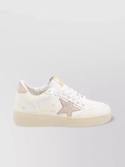 GOLDEN GOOSE DISTRESSED LEATHER SNEAKERS WITH STAR DETAIL