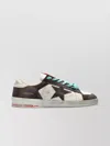 Golden Goose Stardan Two-tone Distressed Finish Leather Sneakers Shoes In Brown