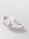 Golden Goose Distressed Leather Upper Glitter Detail