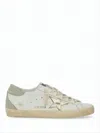 Golden Goose Distressed Low-top Sneakers With Signature Star Detail In White
