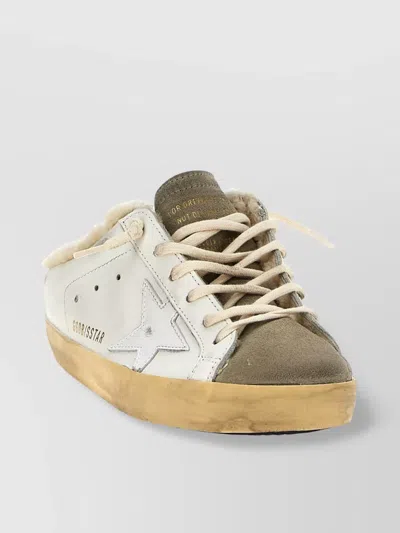 Golden Goose 'distressed' Rubber Sole Clogs In Brown