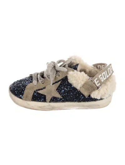 Pre-owned Golden Goose Babies' Distressed Sneakers In Blue