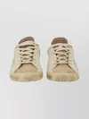 Golden Goose Distressed Sneakers Star Detail In Neutral