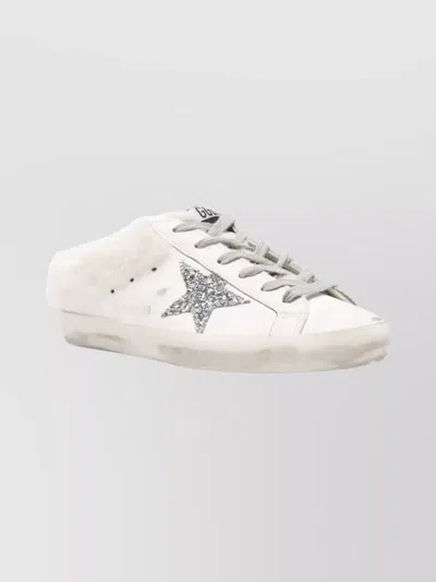 Golden Goose Distressed Sneakers With Glitter Star Detail In Multi