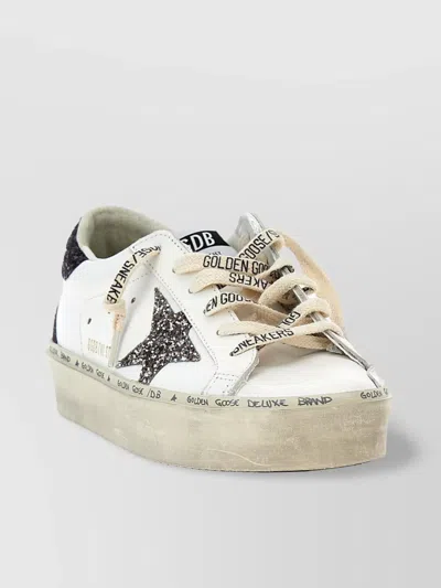 Golden Goose Distressed Star Low-top Sneakers In White