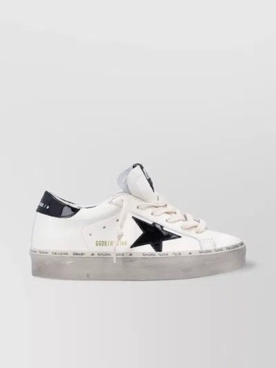 Golden Goose Distressed Star Low-top Sneakers In White