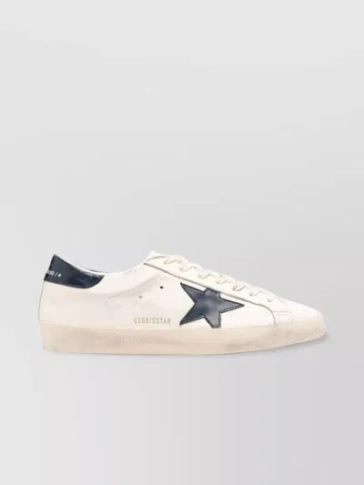 GOLDEN GOOSE DISTRESSED SUPER-STAR CALFSKIN SNEAKERS