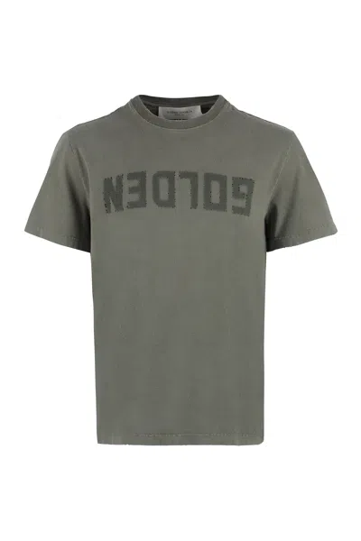 Golden Goose Distressed T-shirt In Gray