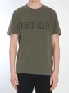 Golden Goose Golden Regular T-shirt Men In Green