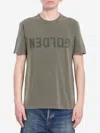 Golden Goose Golden Regular T-shirt Men In Green