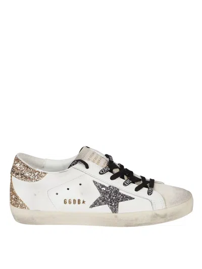 GOLDEN GOOSE GOLDEN GOOSE DISTRESSED WHITE LEATHER LOW-TOP SNEAKERS