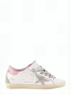 Golden Goose Distressed White Leather Low-top Sneakers With Suede Accents In White