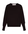 Golden Goose Distressed Wool Jumper In Black