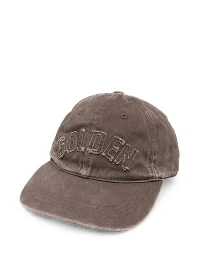 Golden Goose Distressed-effect Baseball Cap In Brown