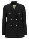 Golden Goose Women Double Breast Blazer Jacket In Black
