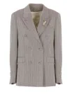 Golden Goose Diva Blazer In Brown