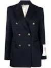 Golden Goose Deluxe Brand Dark Blue Diva Double-breasted Blazer In Black