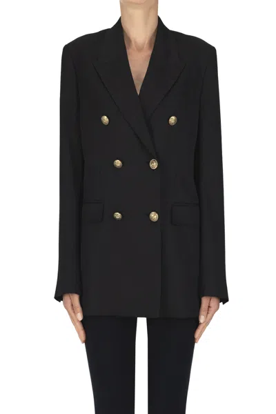 Golden Goose Diva Double-breasted Blazer In Black