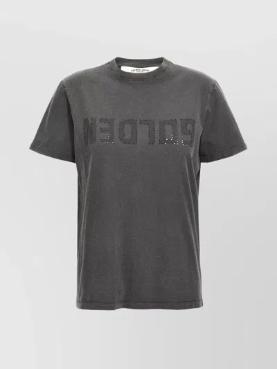 GOLDEN GOOSE 'DORIS' CREW NECK RIBBED T-SHIRT