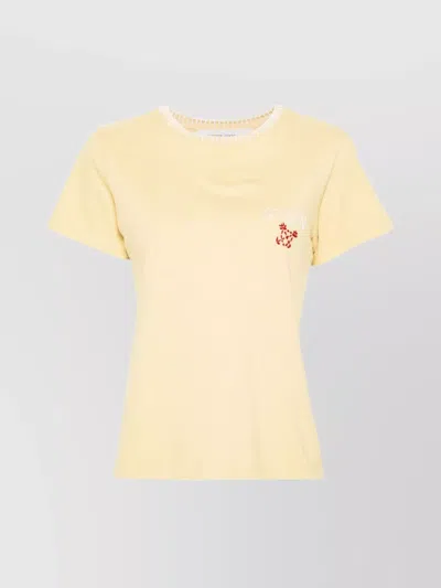 GOLDEN GOOSE DORIS CREW NECK T-SHIRT WITH WHIPSTITCH TRIM