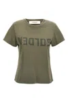 Golden Goose Deluxe Brand Army Green Cotton Doris T Shirt In Green
