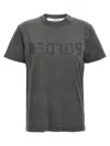 Golden Goose Doris Cotton T-shirt With Logo Detail In Gray