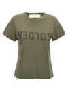 Golden Goose Deluxe Brand Army Green Cotton Doris T Shirt In Green