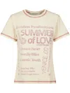 Golden Goose Journey-print Gauze Jersey Short-sleeve T-shirt In White