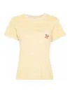 Golden Goose Doris Crew Neck T-shirt With Whipstitch Trim In Red