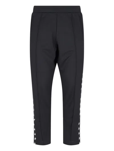 Golden Goose Star Track Trousers In Black