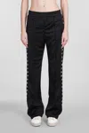 Golden Goose Star Collection Wide-leg Track Pants In Black