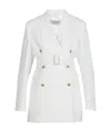 Golden Goose Double-breasted Belted Blazer In White