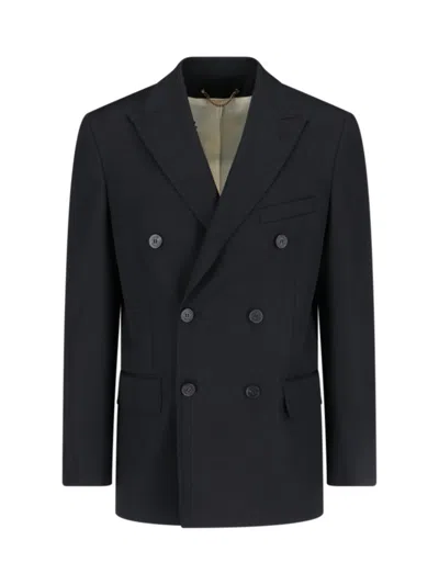 GOLDEN GOOSE GOLDEN GOOSE DOUBLE-BREASTED BLAZER – BLACK