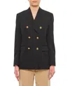 Golden Goose Double Breasted Blazer In Blue