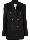 Golden Goose Diva Double Breasted Blazer In Black