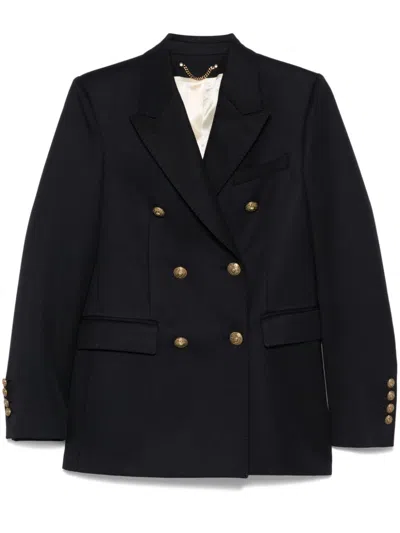 Golden Goose Double-breasted Blazer In Azul