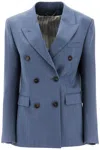 Golden Goose Journey Double Breast Wool Blazer In Grisallie