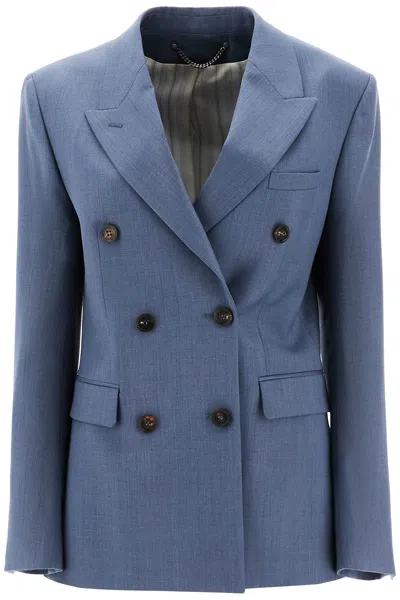 Golden Goose Double-breasted Blazer In Grisallie