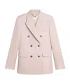Golden Goose Virgin Wool Blazer In Pink