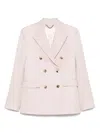 Golden Goose Virgin Wool Blazer In Neutral