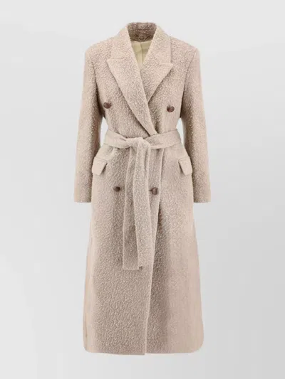 GOLDEN GOOSE DOUBLE-BREASTED COAT BELTED AT THE WAIST