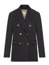 Golden Goose Women Double Breast Blazer Jacket In Black