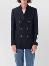 Golden Goose Navy Blue Pinstripe Double-breasted Jacket
