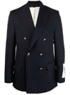 Golden Goose Double-breasted Jacket With Tailored Fit In Black