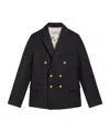 Golden Goose Double-breasted Suit Coat In Black