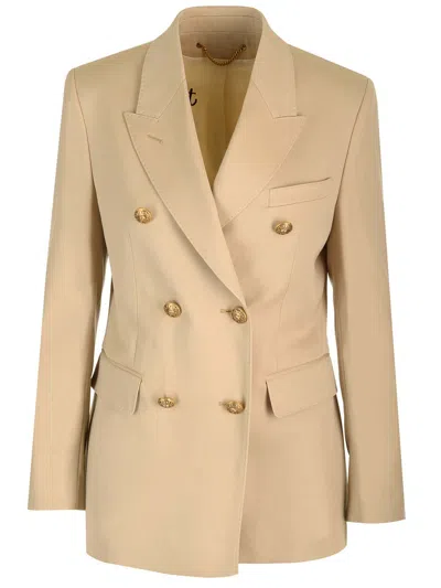 GOLDEN GOOSE DOUBLE-BREASTED WOOL BLAZER