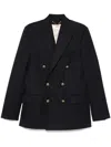Golden Goose Double Breasted Gabardine Blazer