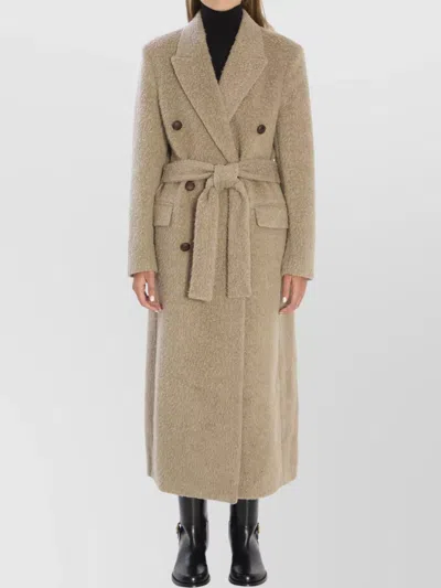 GOLDEN GOOSE DOUBLE-BREASTED WOOL BLEND LONG COAT